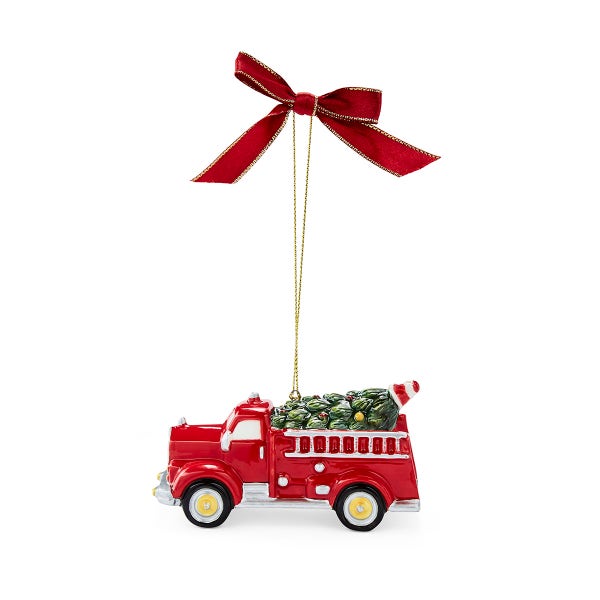 Portmeirion Christmas Tree Firetruck With Tree Ornament