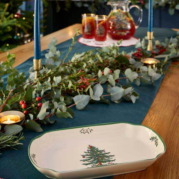 Portmeirion Christmas Tree Rectangular Serving Tray