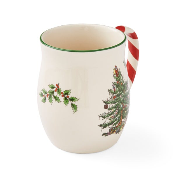 Portmeirion Christmas Tree Set Of 2 Candy Cane Mugs