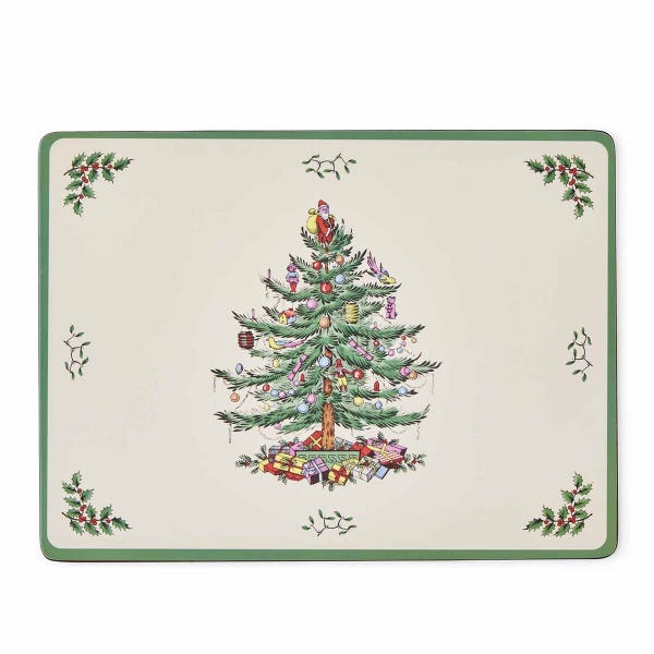 Portmeirion Christmas Tree Set Of 4 Large Placemats