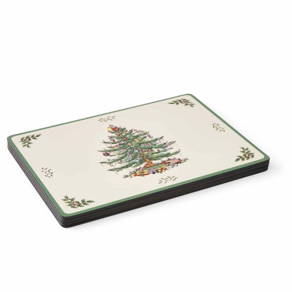 Portmeirion Christmas Tree Set Of 4 Large Placemats
