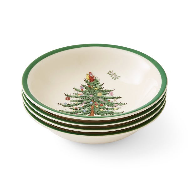 portmeirion Christmas Tree Set of 4 Small Cereal Bowls