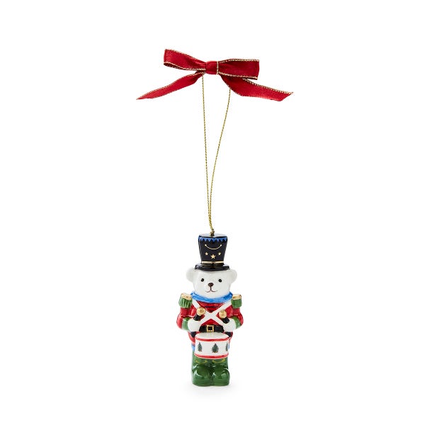 portmeirion Christmas Tree Teddy Bear Nutcracker Ornament