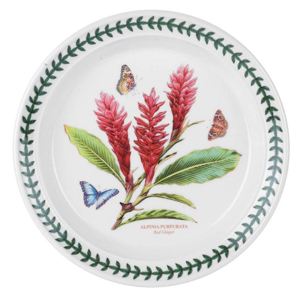 portmeirion Exotic Botanic Garden Red Ginger Plate 20cm