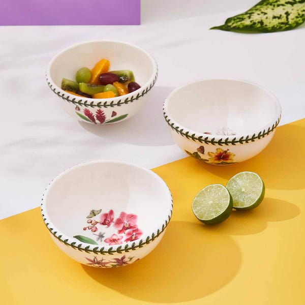 Portmeirion Exotic Botanic Garden Set Of 6 Bowls 14cm