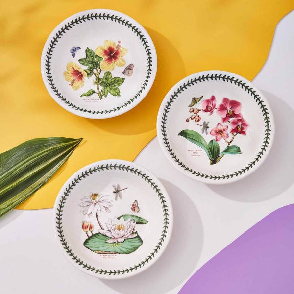 Portmeirion Exotic Botanic Garden Set Of 6 Pasta Bowls