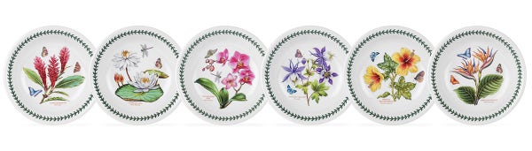portmeirion Exotic Botanic Garden Set of 6 Pasta Bowls