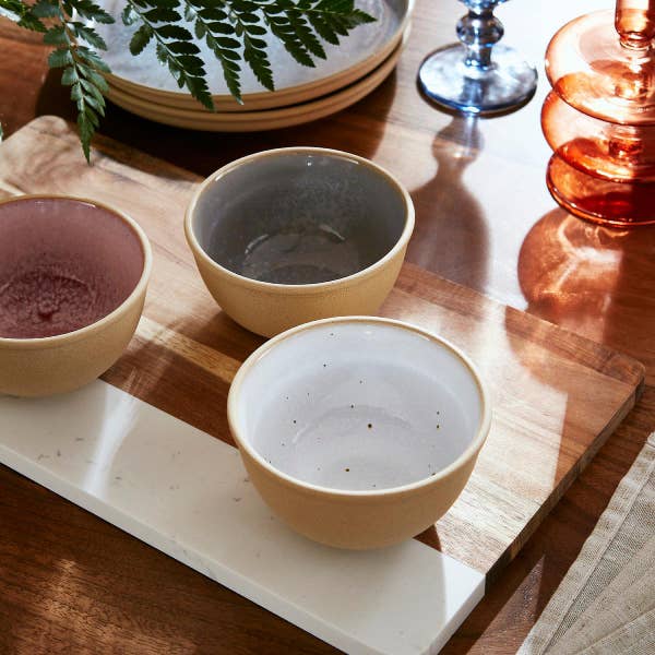 Portmeirion Minerals Set Of 4 Small Bowls Moonstone