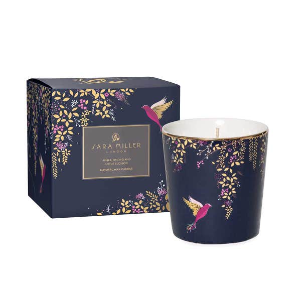 portmeirion Amber Orchid & Lotus Blossom Candle