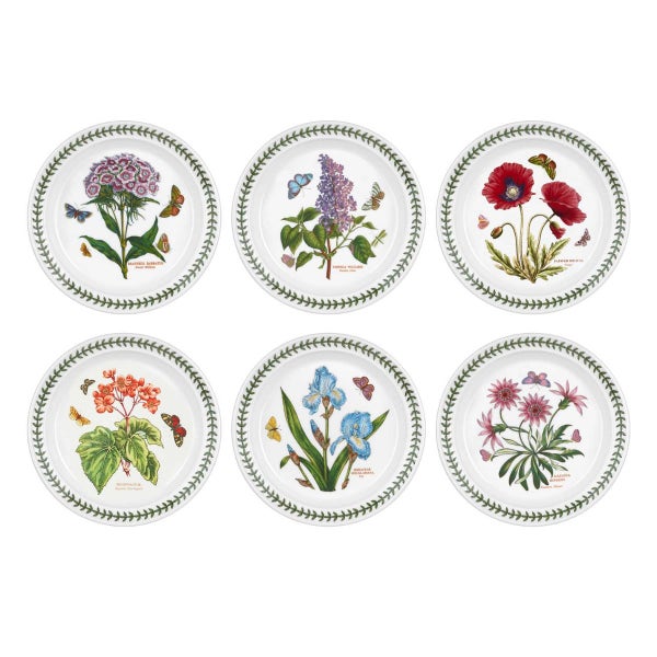 portmeirion Botanic Garden 20cm Plates Set of 6