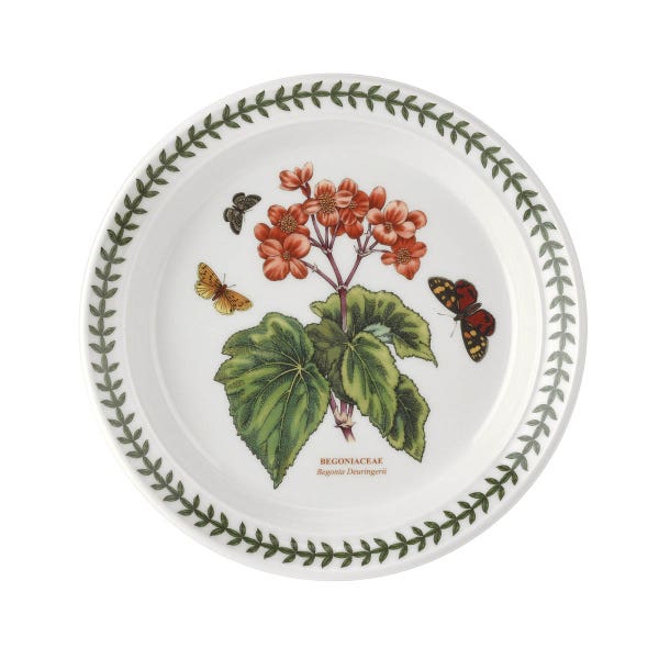 portmeirion Botanic Garden Begonia Plate 20cm