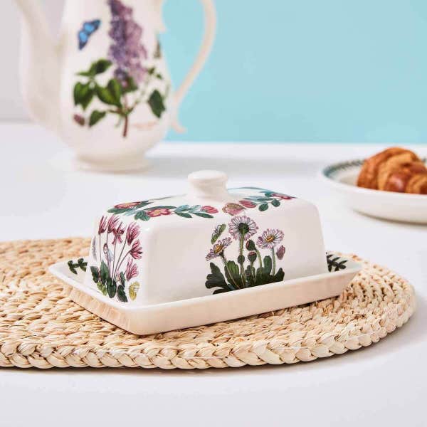 Portmeirion Botanic Garden Butter Dish With Lid