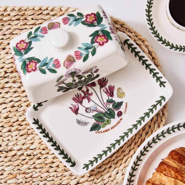 Portmeirion Botanic Garden Butter Dish With Lid