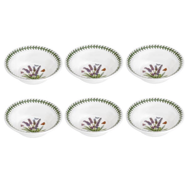 portmeirion Botanic Garden Lavender 6 Cereal Bowls