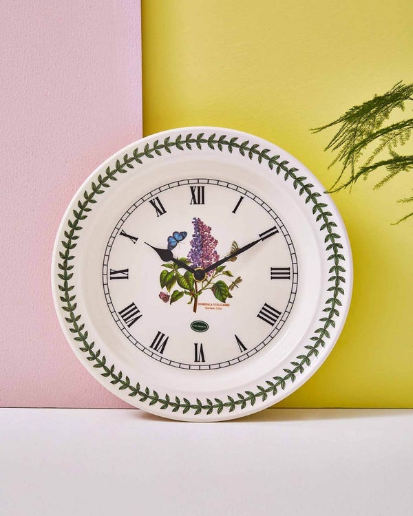 Portmeirion Botanic Garden Lilac Wall Clock