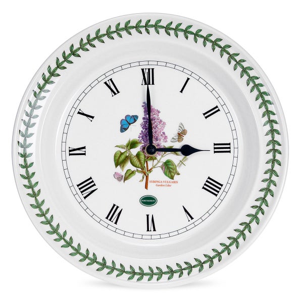 portmeirion Botanic Garden Lilac Wall Clock