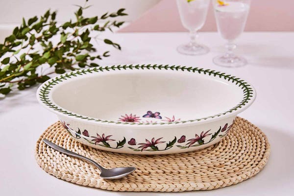 Portmeirion Botanic Garden Oval Pie Dish 35cm