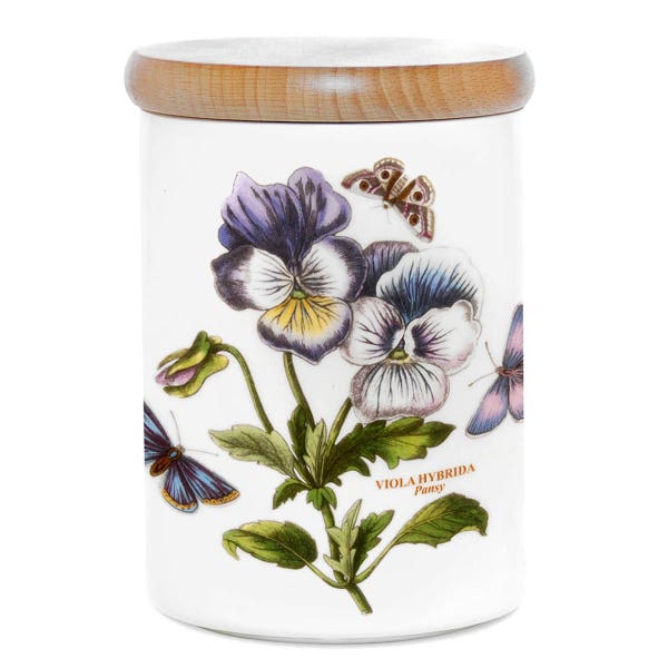 portmeirion Botanic Garden Pansy Storage Jar 14cm