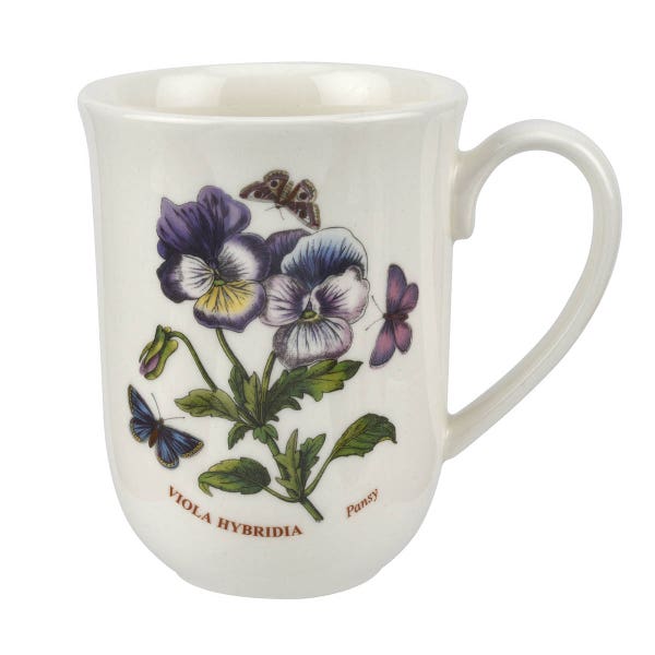 portmeirion Botanic Garden Pansy Tulip Beaker Mug