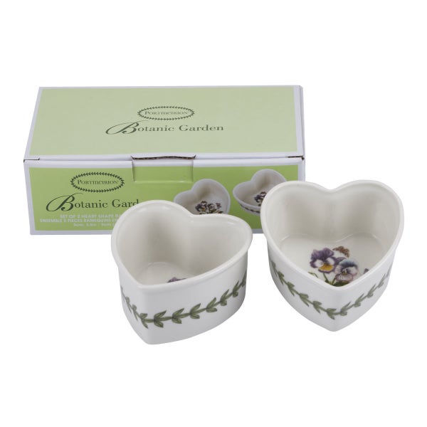 portmeirion Botanic Garden Set of 2 Heart Ramekins