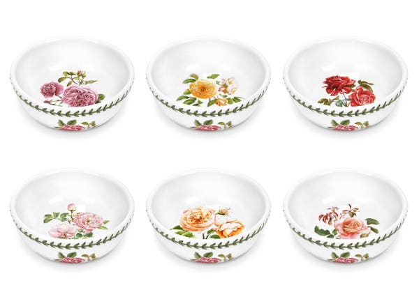 portmeirion Botanic Roses Set of 6 Bowls 13cm