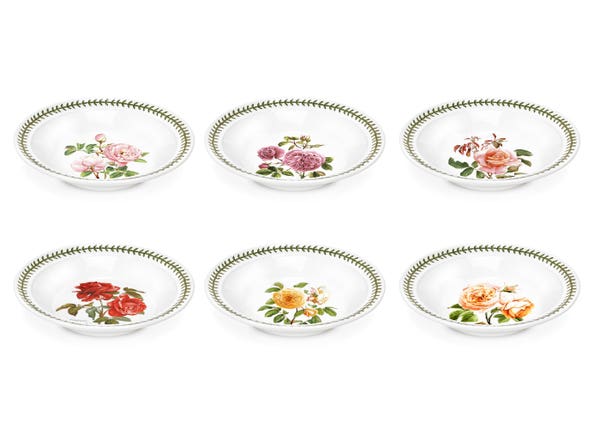 portmeirion Botanic Roses Set of 6 Soup Plates