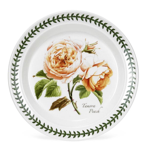 portmeirion Botanic Roses Tamora Peach Plate 20cm