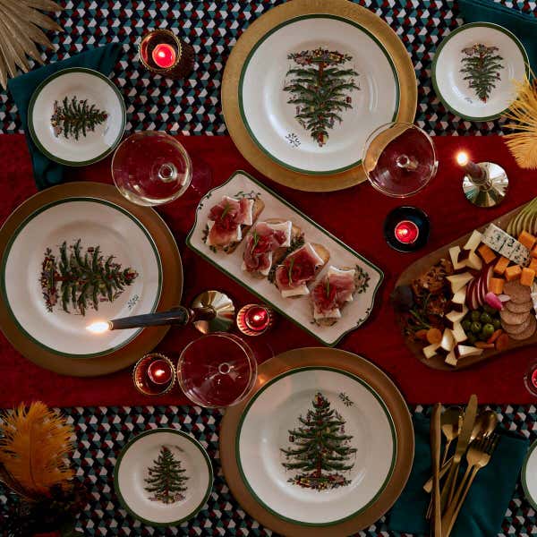 Portmeirion Christmas Tree 12 Piece Dinner Set