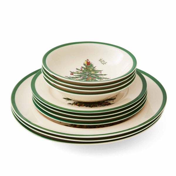 portmeirion Christmas Tree 12 Piece Dinner Set