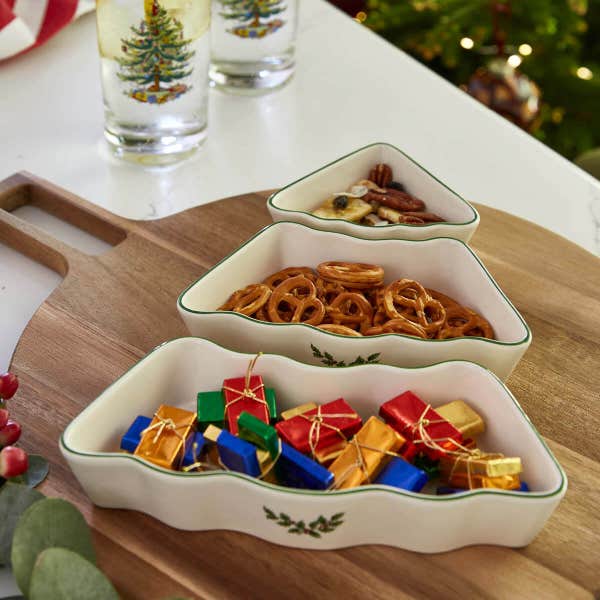 Portmeirion Christmas Tree 3 Piece Party Set