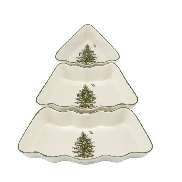portmeirion Christmas Tree 3 Piece Party Set