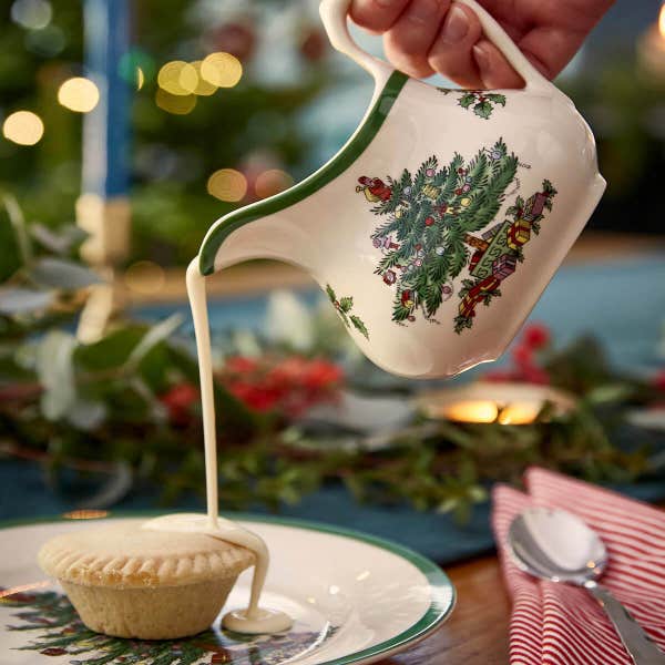 Portmeirion Christmas Tree Cream & Brandy Sauce Jug