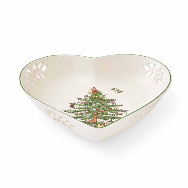 Portmeirion Christmas Tree Heart Dish