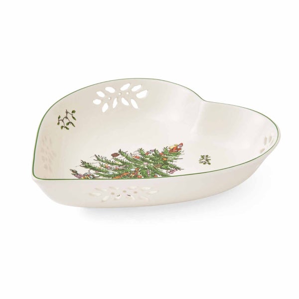Portmeirion Christmas Tree Heart Dish