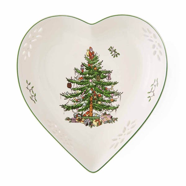 portmeirion Christmas Tree Heart Dish