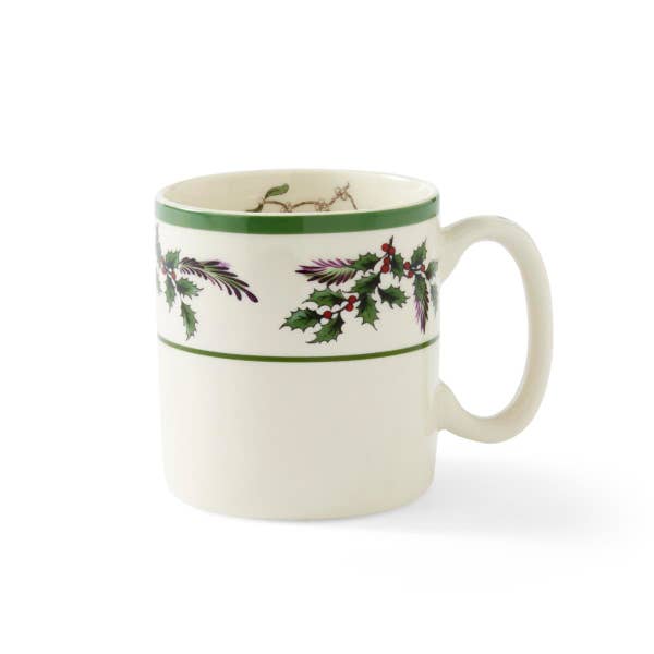 portmeirion Christmas Tree Holly Set of 4 Mugs