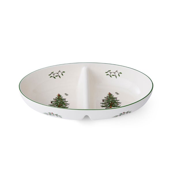 portmeirion Christmas Tree Large Divided Server