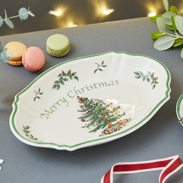 Portmeirion Christmas Tree Merry Christmas Tray