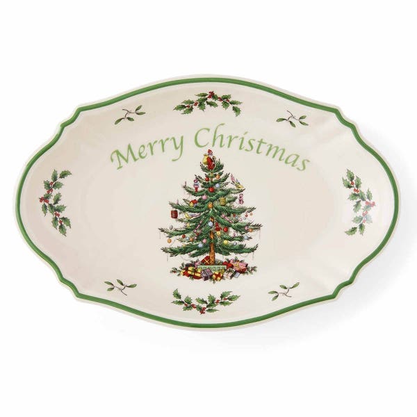 portmeirion Christmas Tree Merry Christmas Tray