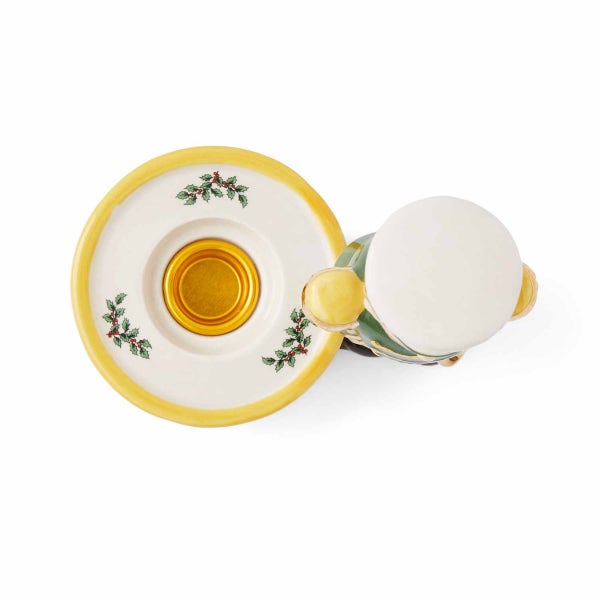 Portmeirion Christmas Tree Nutcracker Candle Green