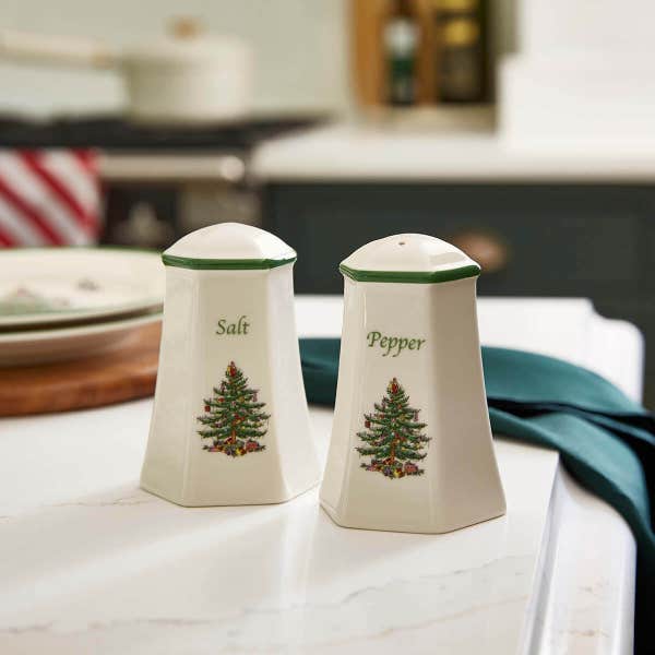 Portmeirion Christmas Tree Salt & Pepper Set