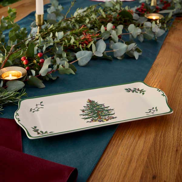 Portmeirion Christmas Tree Sandwich Tray 33cm
