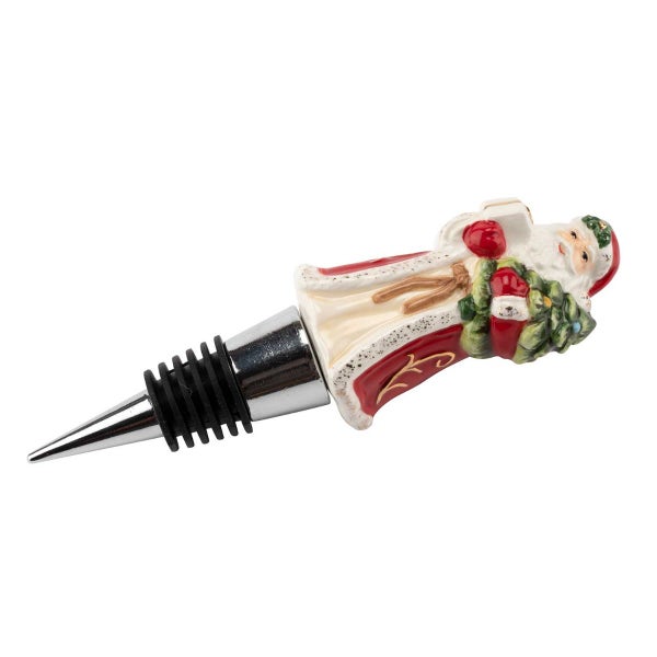 Portmeirion Christmas Tree Santa Bottle Stopper