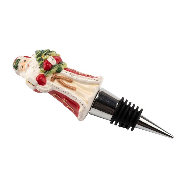 Portmeirion Christmas Tree Santa Bottle Stopper