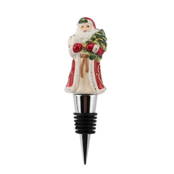 portmeirion Christmas Tree Santa Bottle Stopper