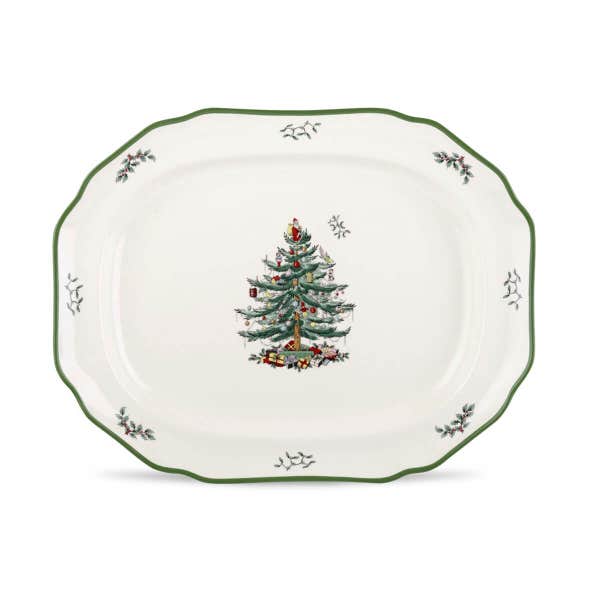 Portmeirion Christmas Tree Sculpted Platter