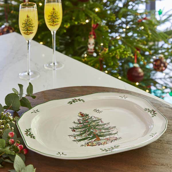 Portmeirion Christmas Tree Sculpted Platter