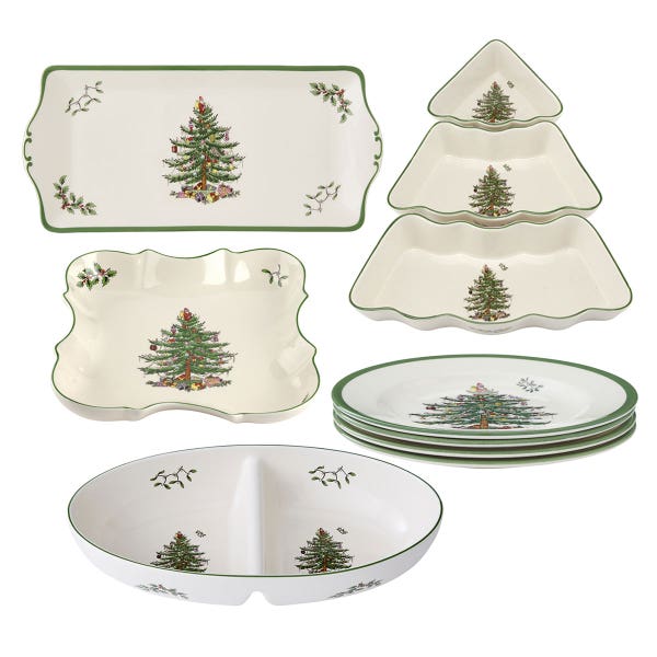 portmeirion Christmas Tree Serving Set