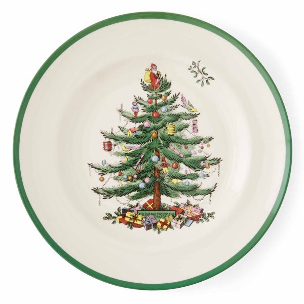 Portmeirion Christmas Tree Set Of 4 Dinner Plates