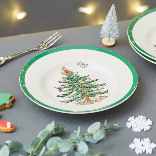 Portmeirion Christmas Tree Set Of 4 Plates